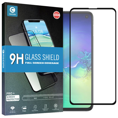 Mocolo Full Coverage Tempered Glass Screen Protector for Samsung Galaxy S10e - Black